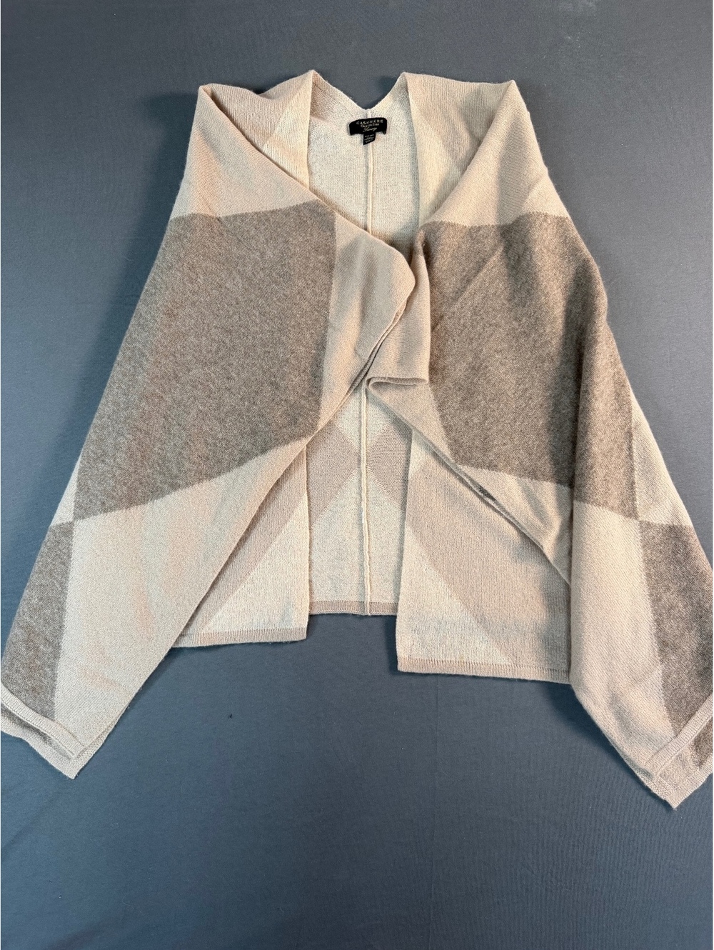 Charter Club Luxury 100% Cashmere One Size Poncho Wrap